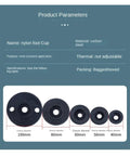 Adjustable Furniture Legs Four Pack Featuring M8 To M16 Threads Swivel Leveling Feet And Round Antislip Cushion Bottom For No Fuss Tabletop Upgrades Delivering Next Level Stability To Your Home Or Office Setup, showing nylon foot cups with varying diameters.