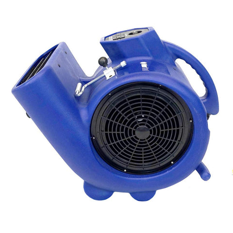 Heavy Duty Air Mover And Carpet Dryer With Three Quarter HP Motor Delivers 2800 CFM And Durable Housing, side view