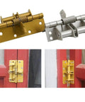 Two Pack Positioning Hinges With Spring Self Closing Hidden Door For Window Cabinets And Furniture Hardware in gold and silver