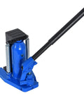 Smooth Operator Manual Hydraulic Claw Jack With 5 Ton Top Lift Plus 2.5 Ton Hook Capacity For Heavy Duty Auto Repair and Undercarriage Work Any Day, blue hydraulic jack