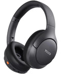 Hybrid Noise Cancelling Wireless Over Ear Headphones With 90 Hour Battery Life Bluetooth Six Point Zero Foldable Design AI
