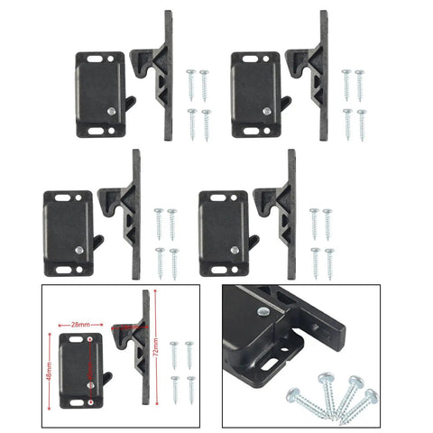Up Your Game With These Heavy Duty Universal RV Drawer Latches And Push Catches with screws for cabinets or RVs.