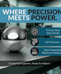 Replacement Bearing Ball 1-1/4 Inch Chrome Steel G25 For Shoot The Moon Game ISO 9001 Certified Built To Last And Low Maintenance 31.75 Millimeter Diameter 4.64 Ounces, chrome steel bearing ball