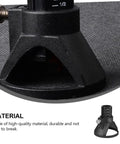 Close-up of 2 Piece Adjustable Electric Drill Locator Horn Covers For Precision Grinding And Polishing Jobs showing black plastic material.