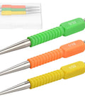 Killer Gear 3 Piece Nail Punch And Setter Kit Featuring 1 32 1 16 And 3 32 Inch Sizes Color Coded Tips in storage case.