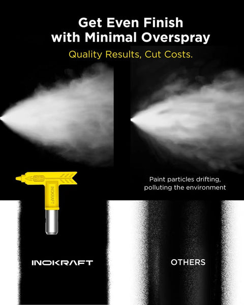 Heavy Duty Airless Paint Sprayer Pumping 3000 Psi 0.31 Gpm with minimal overspray nozzle comparison for quality finish.