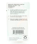 Back packaging of Propeller Nut And Tab Washer Kit OEM For Mercury Mariner Engines 75 HP Plus Fits Force 85 150 HP 1985 1994 With Dual Exhaust Gear Housing 11-52707T1 Marine Replacement Part showing text details and barcode.