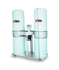 Heavy Duty Five Horsepower Bag Dust Collector with two collection bags for factory floors and local shops demanding clean air.