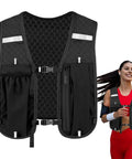 Lightweight Hydration Vest For Running And Outdoor Adventures Secure Chest Pack With Multiple Pockets Easy Access Hydration Bladder