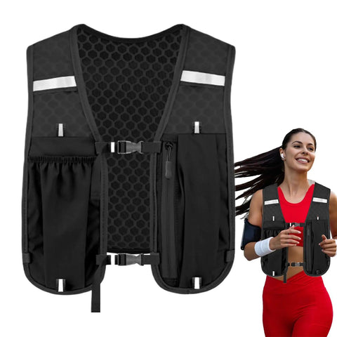 Lightweight Hydration Vest For Running And Outdoor Adventures Secure Chest Pack With Multiple Pockets Easy Access Hydration Bladder