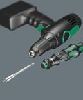All Purpose Stainless Steel Universal Bit Holder With One Quarter Inch Drive And Magnetic Sleeve For Quick Bit Take Up Durable One Hundred Millimeter Length Includes Retaining Ring And Secure Hex Shank Grip shown with power tools
