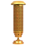 Solar Cemetery Light Cross Grave Memorial Glow 26 Inch Tall Outdoor Gold Aluminum With Ground Spike Weatherproof Shatter Resistant Lens