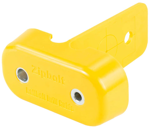 Ultimate Railbolt Drill Guide For Stair Handrails Installation Jig with yellow Zipbolt-compatible design for precise holes