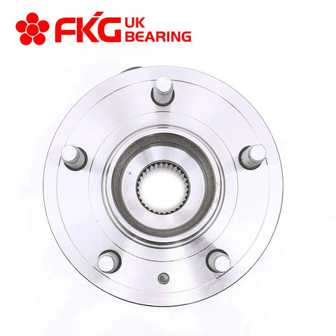 Rear Wheel Bearing Hub Assembly Fits 2007 2009 Chevy Equinox 2007 2009 Pontiac Torrent 2008 2009 Saturn Vue 2007 2009 Suzuki XL 7 2012 2014 Chevy Captiva Sport ABS 5 Lug Rear Position Left Or Right OE Replacement top view