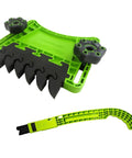 Professional Grade Eva Featherboard And Push Stick Tool Set Designed To Slap Kickback Out Of The Picture On Table Saws And Router Tables, featuring green featherboard and push stick.
