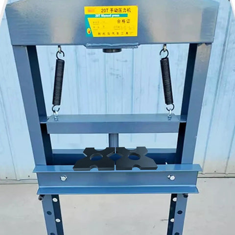 Heavy Duty H Frame Arbor Set With Zero Flex Steel Shop Press Bed Plates And Parallel Squares And One X Ten X Ten Inch Precision Workhorse For Top Shelf Shop Projects And Hard Core Rigs