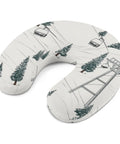 U Shaped Travel Neck Pillow For Long Flights And Road Trips, Ergonomic Cervical Support Cushioned Head And Neck Rest With Fir Tree Design