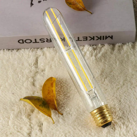 Dimmable 6W Tubular LED Bulb For Cabinets And Display Areas Soft White 3000K 60W Incandescent Equivalent Clear Glass E26 Base