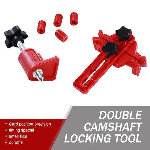 Neferta 9-piece red car camshaft timing locking tool set with black star knobs and red spacers