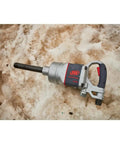 Pro Level One Inch Drive Air Impact Wrench Crafted For Boss Garage Tasks, silver and black durable design on snow.