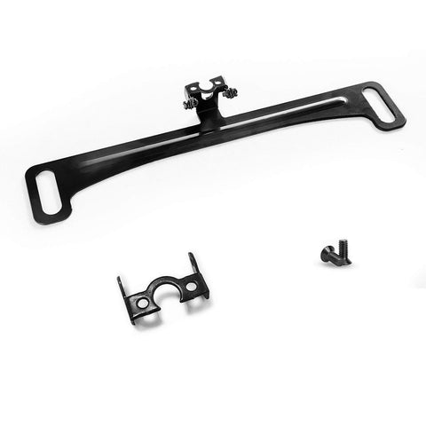 Universal Car Rear View Camera License Plate Bracket Mount With Upgraded Full Stainless Steel Construction shown with screws