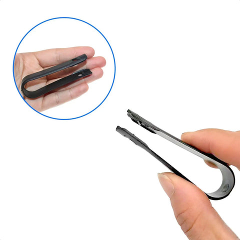 Close-up of Pack Of 3 3 In 1 Wheel Bolt Cap Removal Tool Set For Audi VW And Most Vehicles Lug Nut Cap Pry Tools in hand
