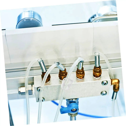 Adjustable Flow Control Tube Clips for 1/4 and 5/16 inch hoses in a lab setup