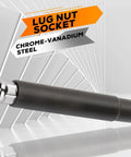 Lug nut socket from Spike Lug Nuts 14mmx1.5 Chrome 32 Piece Set with closed end 60 degree cone seat, Chevy Silverado 1999 to 2026