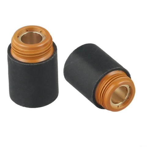 2-Pack Plasma Cutter Retaining Cap for PMX45 Torch Compatible Replacement Part, showing high polymer material and durable design
