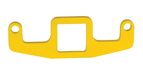 Built Like A Tank Double Sling Rack Hook For Industrial Storage With Bright Yellow Finish Super Slick Two Sided Design Fits Existing Rails Perfectly For Stress Free Hanging