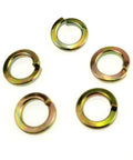 Hardcore 3/4 Inch Go Kart Clutch Bolt Kit For Predator Engines And Minibike With Lock Washers five lock washers on white background