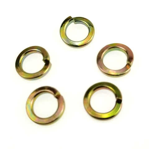 Hardcore 3/4 Inch Go Kart Clutch Bolt Kit For Predator Engines And Minibike With Lock Washers five lock washers on white background