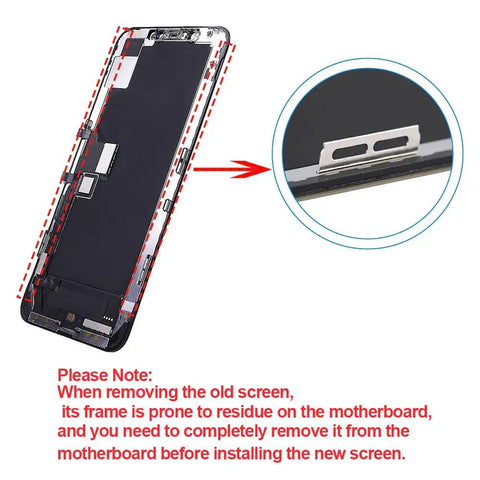 6.5 Inch Screen Replacement Kit for iPhone 11 Pro Max with LCD Display and frame assembly detail, DIY fix instructions