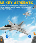 Ready To Fly RC Plane 3 Channel Remote Control Aircraft For Adults And Beginner Friendly F16 Fighter Jet Style demonstrating aerobatic flight with controllers
