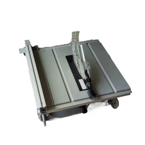 Ultra Heavy Duty 10 Inch Table Saw Featuring A Rock Solid 1600 Watt Motor, Precision Circular Cutter for panel trimming viewed from above.