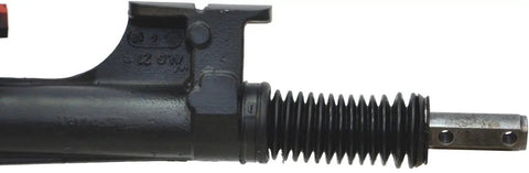 Close-up of Remanufactured Hydraulic Power Rack And Pinion Steering Assembly with thread detail for precise installation.