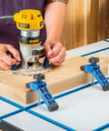 Bit Saver Hold Down Clamps For CNC Routers, Five And A Half Inch Long By One And A Quarter Inch Wide, Two Pack on wood