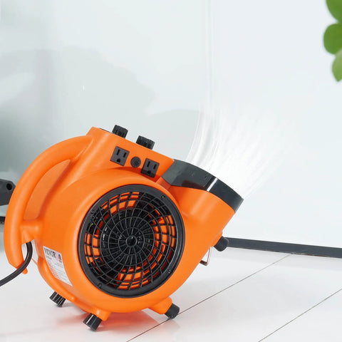 Beast Mode Air Mover Carpet Dryer 0.25 HP 1000 CFM Portable Floor Blower with 4 Adjustable Angles and Time Function