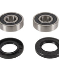 Beefed-Up Rear Wheel Bearing And Seal Kit For Complete Wheel Rebuild With Lifetime Replacement And Double Sealed Bearings To Keep Moisture Out And Restore Smooth Handling, two bearings and seals
