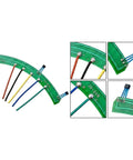 Heavy Duty Hall Sensor Circuit Board 4 Point 33 Inch Pcb For Ev Motor with colored wires and solder points, designed for electric vehicle upgrade.