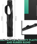 Three Pack Golf Grip Trainer Set For Right Handed Golfers with dimensions 6.1x1 inches shown in black plastic and rubber blend