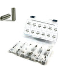 256 Piece Pro Grade Eighteen Eight Stainless Steel Socket Set Screw Cup Point Grub Screw Kit With Inch Sizes With box open