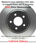 Front Brake Kit With Drilled And Slotted Rotors And Ceramic Pads For Chevy GMC Silverado Suburban Express Sierra Savana Yukon XL 1500 And Cadillac Escalade ESV EXT XTS Heavy Duty Brakes 12.99 Inch Rotors For Your Rig.