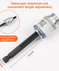 Premium Cord Drill Wire Stripper And Cable Sheathing Crimper Tool For Electrical Pros Portable Handheld Stripping Device with telescopic extension rod.