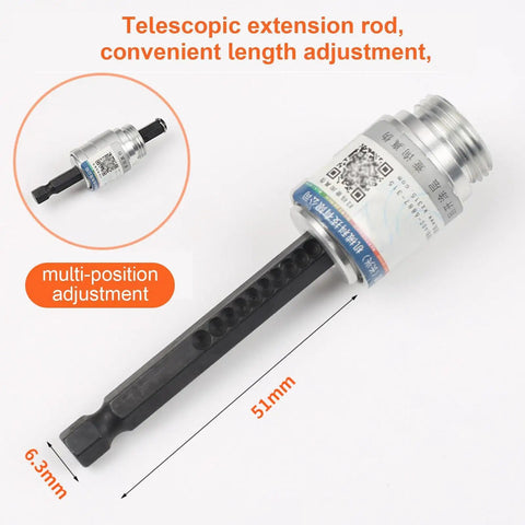 Premium Cord Drill Wire Stripper And Cable Sheathing Crimper Tool For Electrical Pros Portable Handheld Stripping Device with telescopic extension rod.