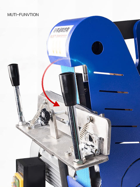 No Sweat Blade Sharpening With This Slick Stainless Steel Adjustable Knife Sharpener Jig Handheld Grinding Tool detail view with adjustable handles.