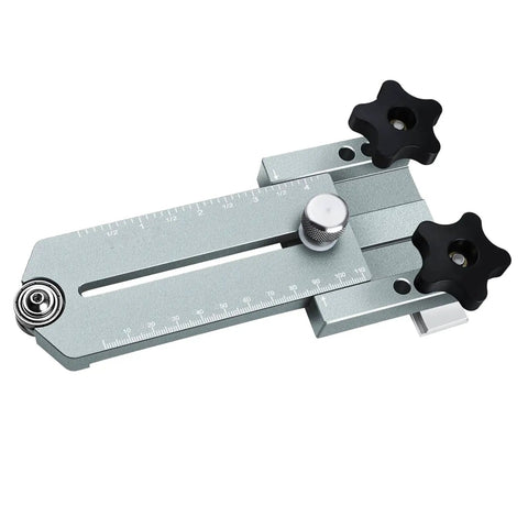Aluminum Extended Ripping Jig For Table Saws Routers And Band Saws 175 Mm Telescoping Pro Grade Woodworking Guide Gray detail view