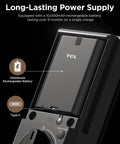 Back view of Hands Free Palm Vein Smart Lock D2 Pro With WiFi Keyless Entry Deadbolt Door Lock showing battery compartment