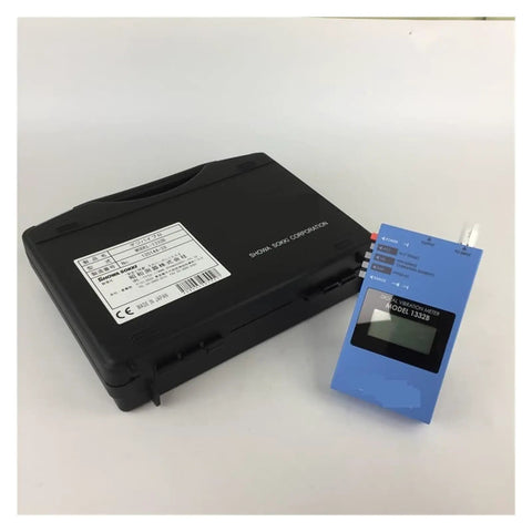 Pro Grade Digital Vibration Meter With Piezoelectric Sensor For Acceleration Velocity And Displacement, Handy Handheld Vibration Analyzer With Large Backlit LCD Real Time Readings Data Hold Auto Power Off And Low Battery Indicator For Field Testing, black case and blue meter