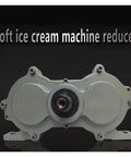 Aluminum Die Cast Gearbox Reducer For Ice Cream Machines Repair Parts No Fuss Install Heavy Duty Power Transfer Box Durable Housing For Long Lasting Daily Use For Smooth Operation And Easy Maintenance, front view